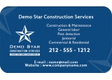 2x3.5 Construction Services Business Card Round Corner Full Color Magnet 20 mil