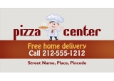 2x3.5 Pizza Business Card Square Corner Full Color Magnet 20 mil