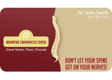 2x3.5 Chiropractic Center Round Corner Business Card Magnet 20 mil