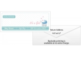 Personalized Baby Shower Envelope 9.5x4.12 Plain White