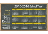 Custom 3.5x6 inch Round Corners Middle School Calendar Magnets 35 Mil