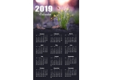 Customized 4x7 inch Square Corner Outdoor Safe Season Calendar Magnets 35 Mil