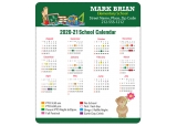3.5x4 Round Corners School Calendar Magnets 25 mil
