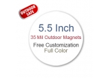 5.5 Inch Circle Magnets Outdoor Safe 35 Mil