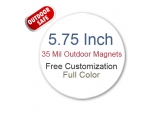 5.75 Inch Circle Magnets Outdoor Safe 35 Mil