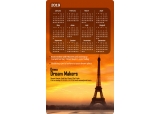 6x10 Round Corners Travel Calendar Magnet 25 mil