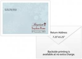 Personalized Christening Envelope 7.25 x 5.25 Plain White