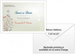 Personalized Wedding Save the Date Envelope 7.25x5.25 Plain White