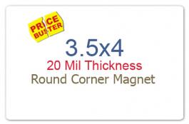 3.5x4 inch Round Corner Custom Printed Full Color Magnets 20 mil