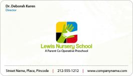 2x3.5 Nursery School Business Card Round Corner Full Color Magnet 20 mil